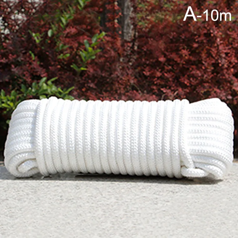 Description Picture 2 of item10mx2/3/4/6/8mm Nylon Cord Thread Crochet Line Macrame Rope DIY Hand-woven Braided Handicraft Lanyard Shoes String Bag Rope