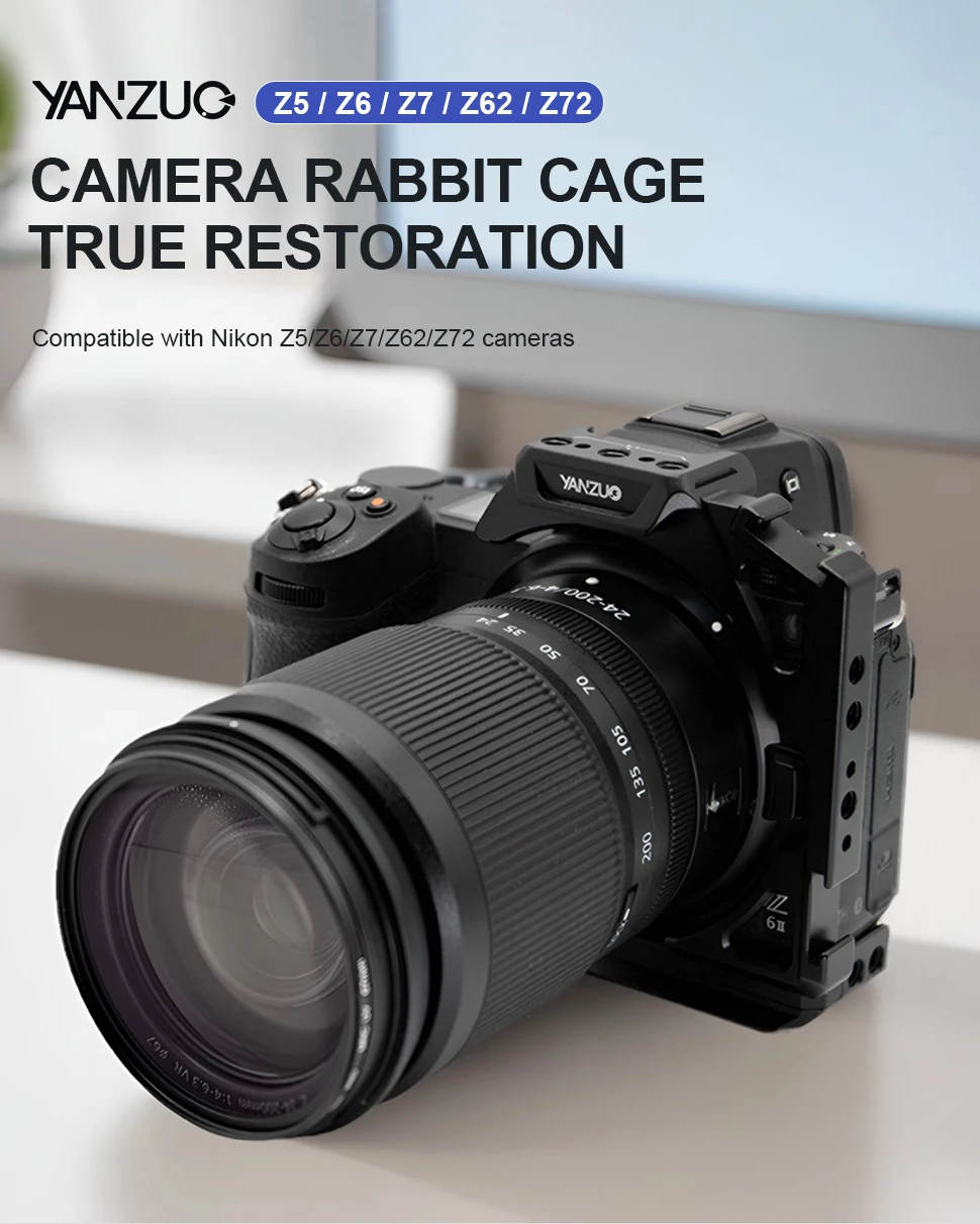 Professional Photography Camera Quick Release Board for Nikon Z5 Z6 Z7 Z6II Z7II