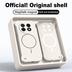 MagSafe Frameless Shockproof Matte Hard PC Case - Ultra Thin Back Cover for Huawei Nova 15 Max (White)