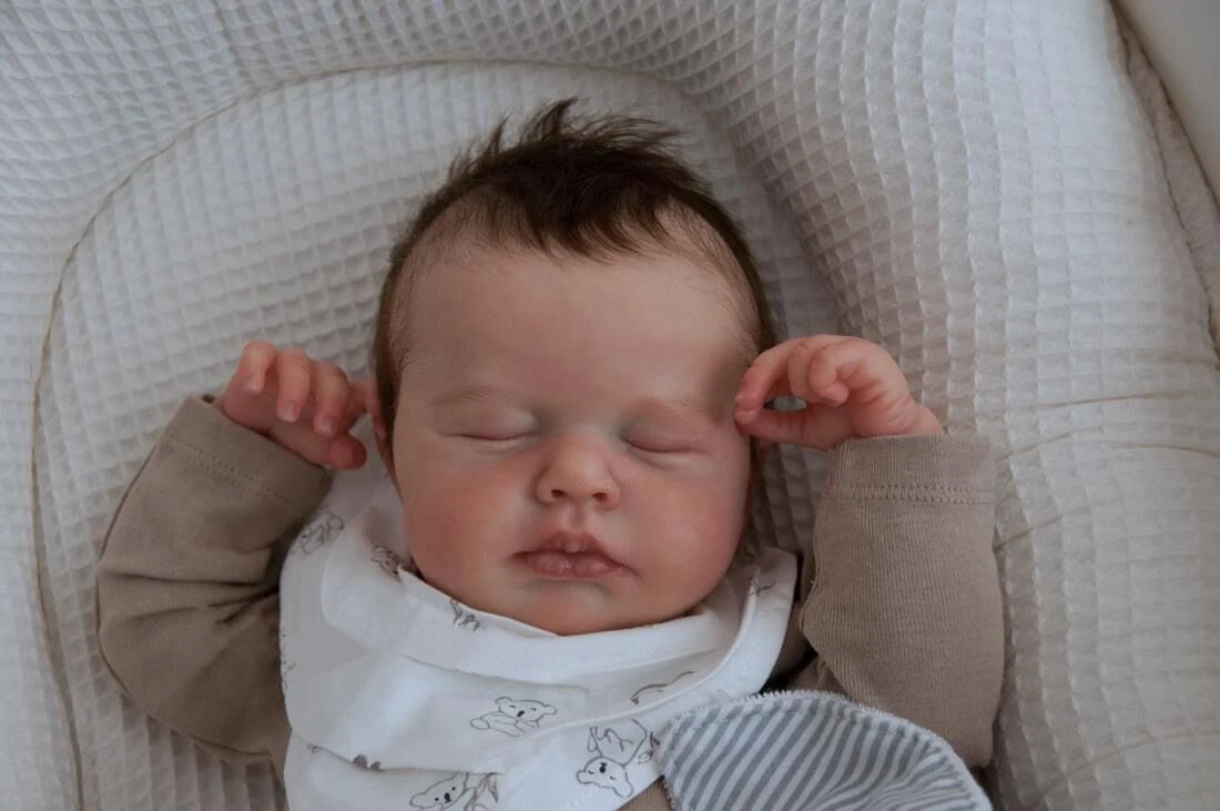 NPK 19inch Full body silicone vinyl Reborn Doll Newborn Baby Size loulou boy doll 3D Skin High quality Gift