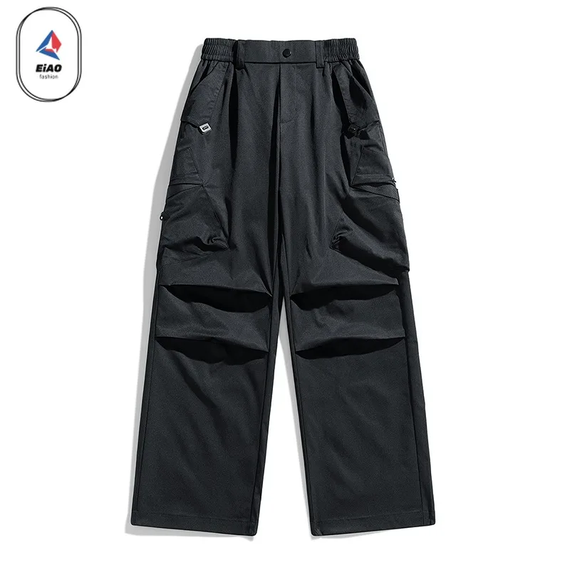 EIAO ​Men Anti-Wrinkle Hiking Pants Spring Summer Waterproof Mountain Style Softshell Outdoor Fishing Windproof Casual Trousers​