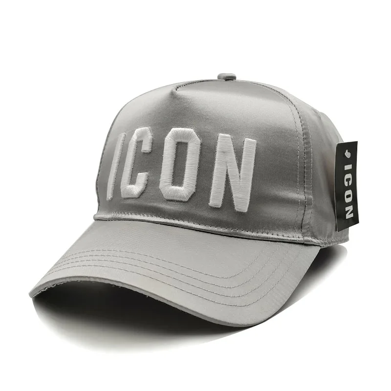 2022 Brand Fashion ICON Letter Cotton Mens Baseball Cap Women Snapback Hat Dad Hat Cotton Bone Trucker Cap 3