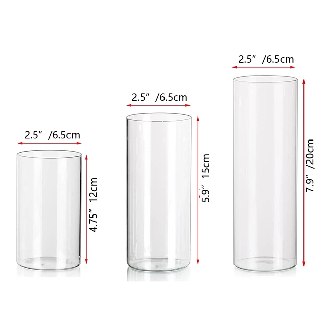 Water Decor Tall Candle Jars Large Clear Colored Empty Glass Cylinder  Floating Candles Holders Water - China Glass Candle Holder and Glass Candle  Jar price
