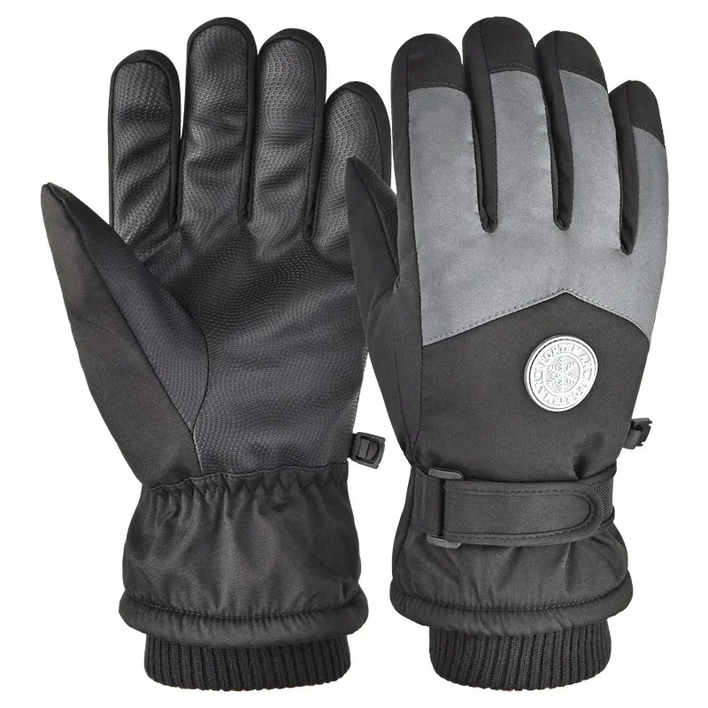 Cold Proof Winter Ski Gloves Outdoor Padded Warm Electric Car Riding Non-slip Waterproof Touch Screen Gloves for MenWomen