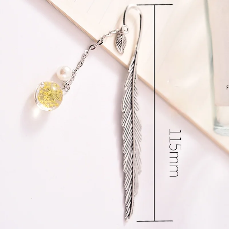 Metal Bookmark Leaf Style Luminous Constellation For Students Teachers Stationery Book Marker