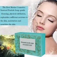 Le savon exfoliant aux algues est riche en vitamine E. Il contient de l'huile d'olive, qui nettoie en douceur le visage, hydrate et nourrit. 4
