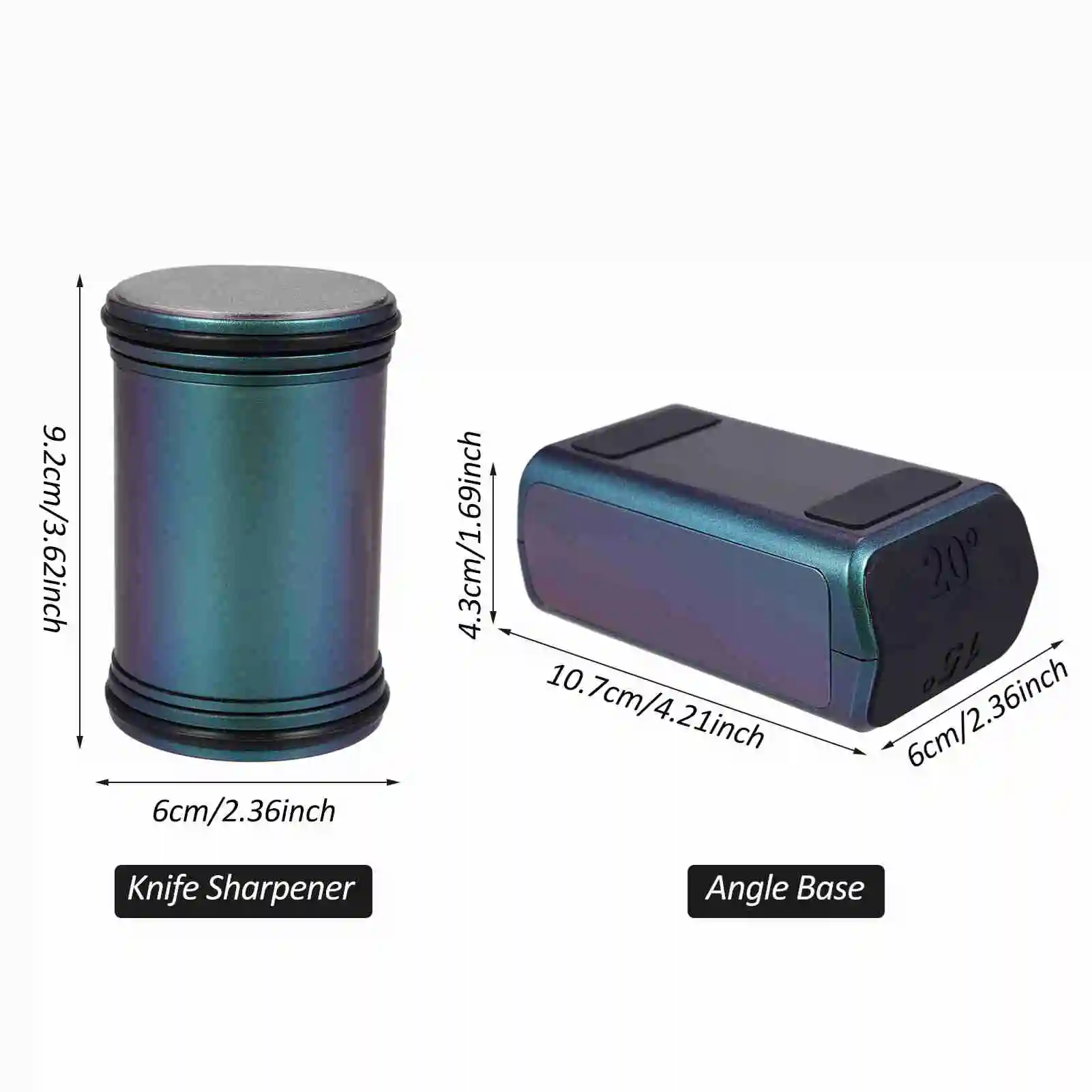 Rolling Knife Sharpener - Knife Sharpening Tool with Diamond and Ceramic Discs for Steel of Any Hardness, 15 and 20 Degrees: 3 - 5 Days Free Delivery Only UK