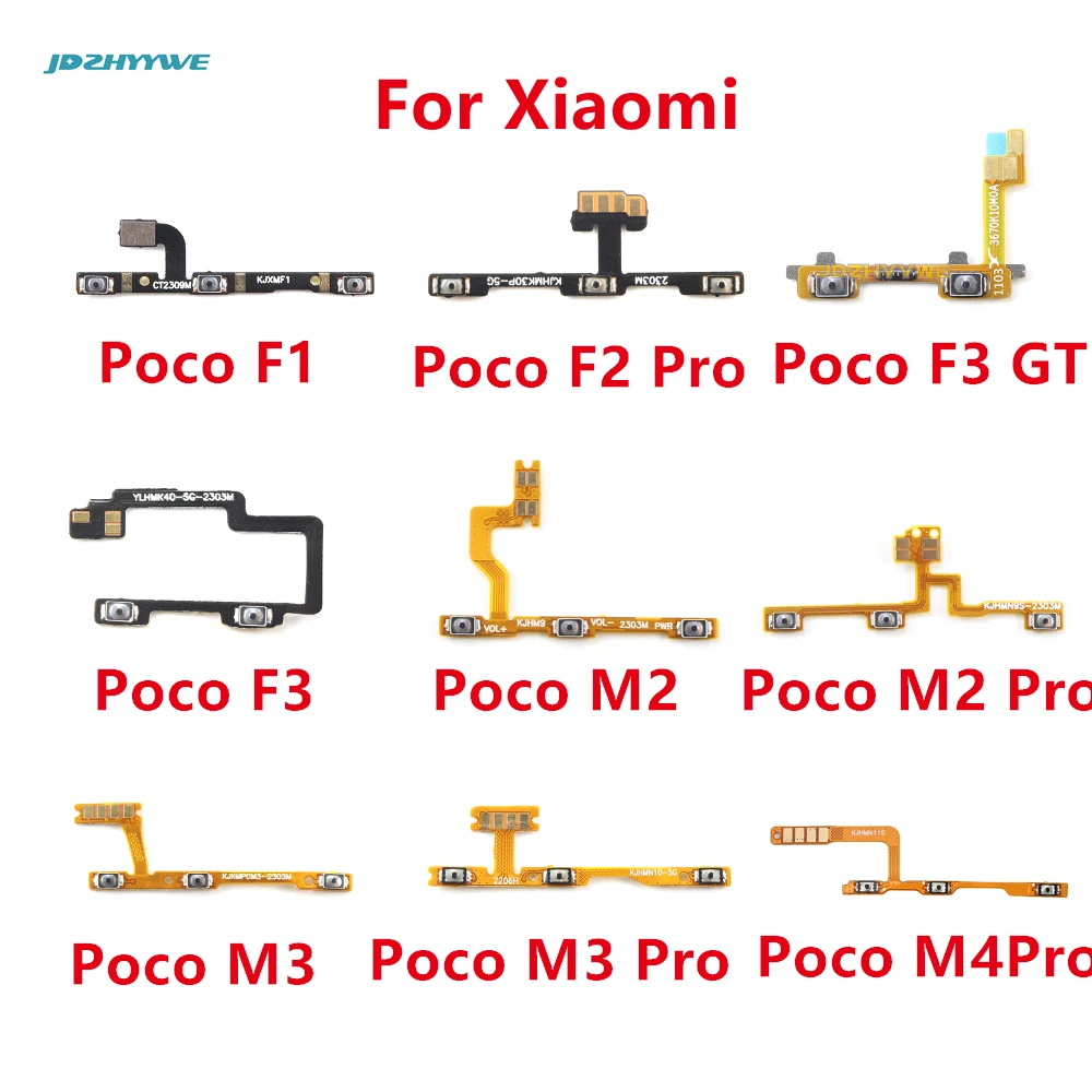 Кнопка включения/выключения питания для Xiaomi Poco F1 F2 F3 GT M2 M3 Pro 5G F3GT кнопка регулировки громкости гибкий кабель