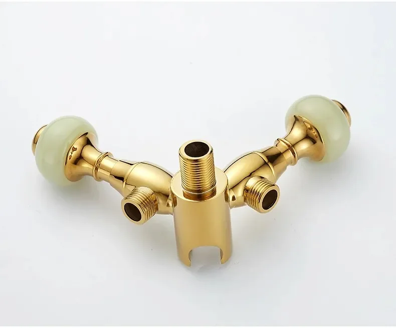 Description Picture 6 of itemNew Wall Mounted Toilet Bidet Sprayer Set Brass Double Use Bathroom Toilet High Pressure Gun Gold Marble Handle