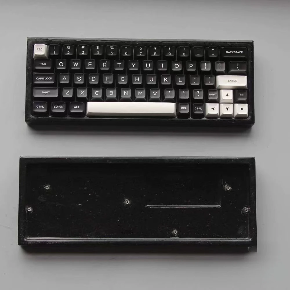 화강암 GH60 키보드 케이스 글레이징 프로세스 호환 Wooting60 Rakko 60% 레이아웃 기계식 키보드 베이스 수정 액세서리