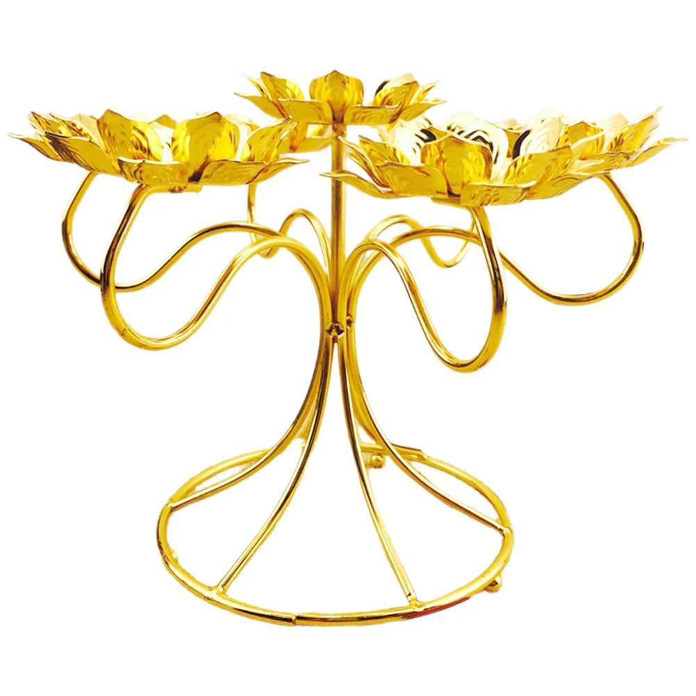 

Metal Holder Lotus Shaped Wedding Metal Tealight Candlestick Holder Flower Shape Holder