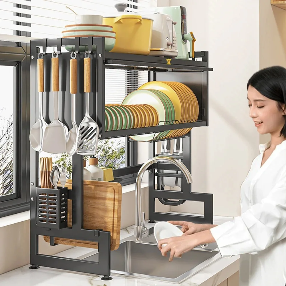 Dish Drying Rack Kitchen Storage Cabinet Over The Sink Dish Drying Rack Multi Organizer Cabinets Sink Racks Kitchen Storage Cabinet Kitchen Stainless Steel Drain Shelf