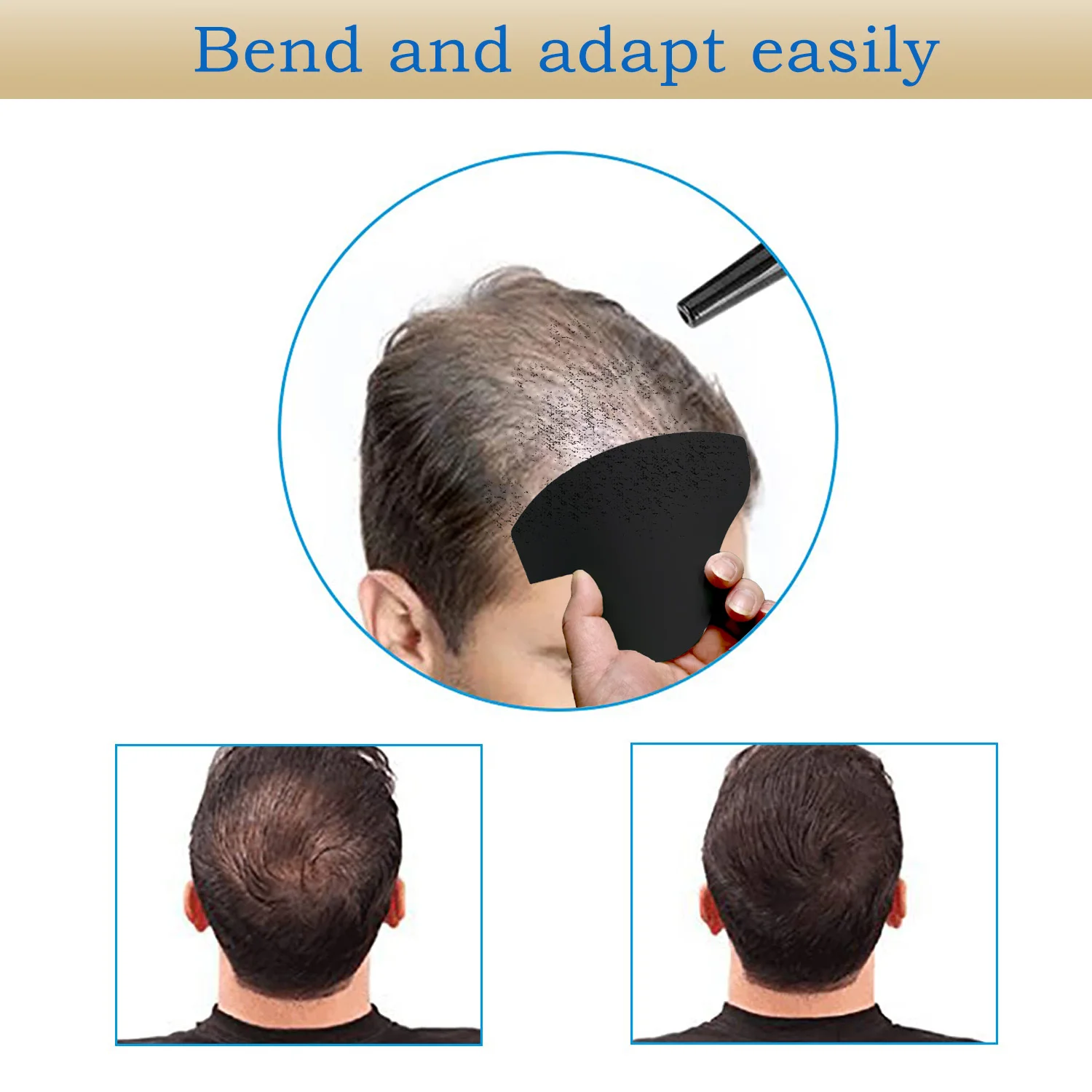 4-teiliges Set Haarlinien-Formungskarten Bartstyling-Werkzeug-Kit Ausrichtungshilfe Perfektes Styling-Kantenformungs-Werkzeug Haarlinien-Friseurwerkzeug – Detail 4