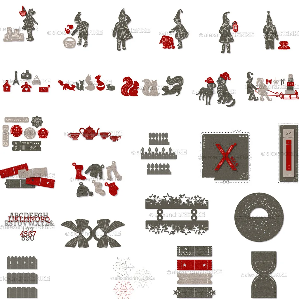 

Christmas Sledding Metal Cutting Dies Decor Scrapbooking DIY Craft Cut Card Paper Punching Embossing Handmade 2022 New Arrival