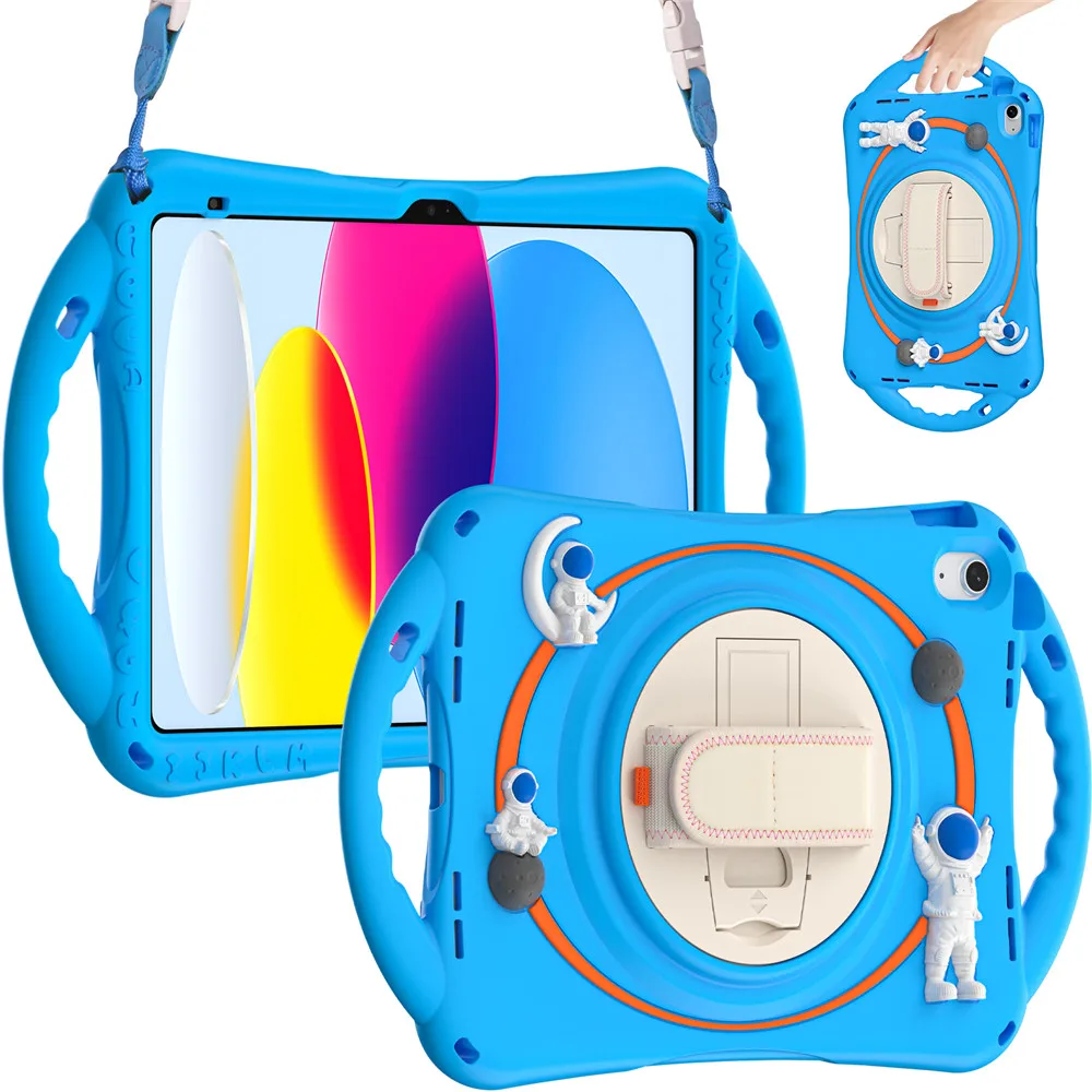 Per 10 10th Generation 2022 Custodia Antiurto per Bambini Tablet Cover per iPad Air 1 2 3 4 5 10.9 Pro 11 9.7 10.2 9th 8th_voghion.com