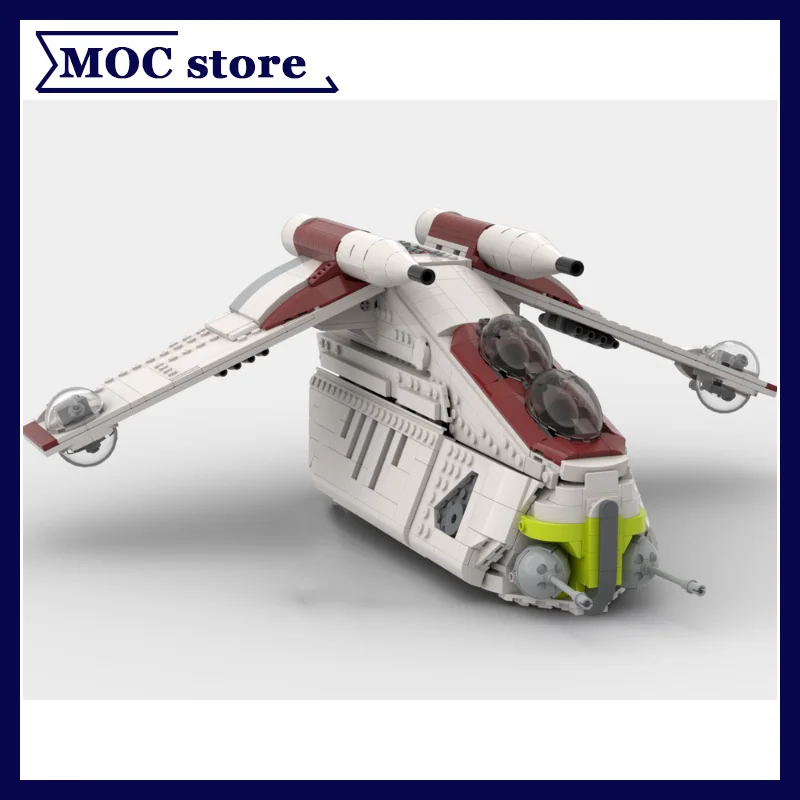 1454피스 MOC 스타 무비 빌딩 블록 공화국 저고도 공격 수송 모델 브릭 DIY 조립 장난감 MOC-268063