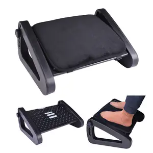 Adjustable Under Desk Footrest Ergonomic Foot Massager Footrest With  Non-slip Foot Pad And Massage Rollers For Home Office C8Q7 - AliExpress