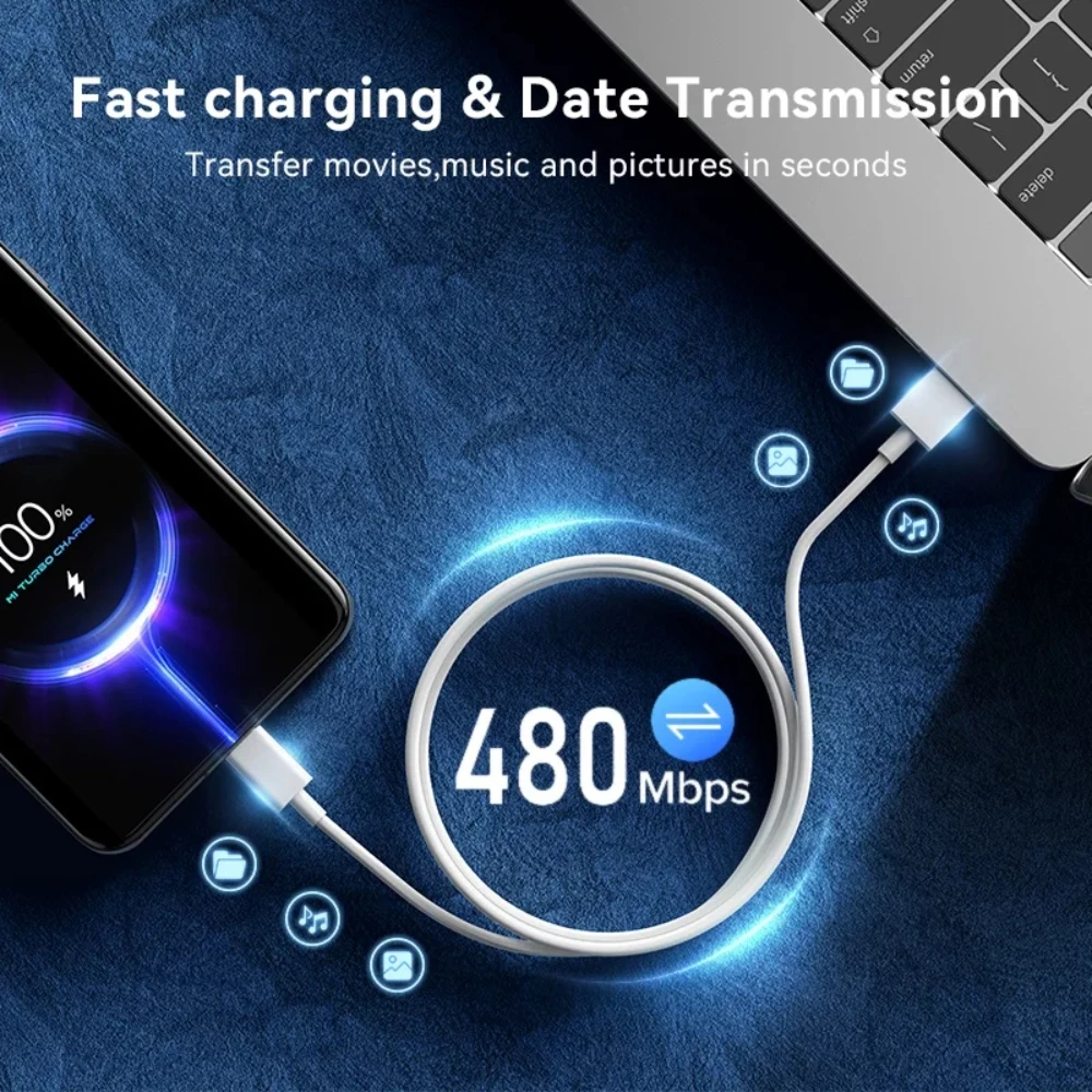 كبل Nnbili-usb نوع c 6a120w ، شحن فائق السرعة ، لهواتف honor, شاومي ، ريدمي ، أوبو ، iqoo ، أندرويد ، 2