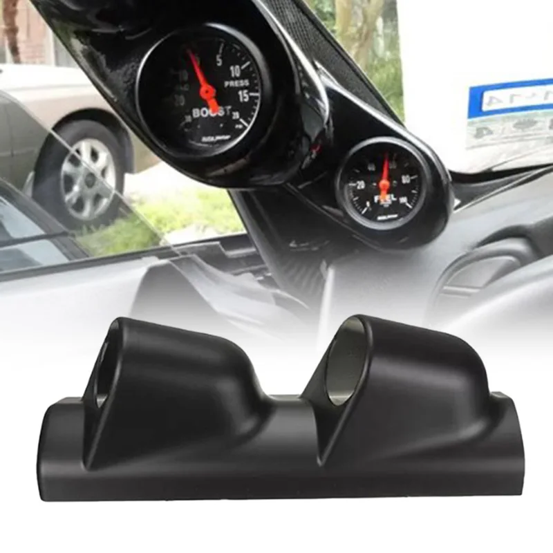 52mm Pod LHD Car Gauge Holder Double Hole Mount Gauge Holder Instrument Meter Rack For Left Hand Drive Car Auto Accessories car meters holder