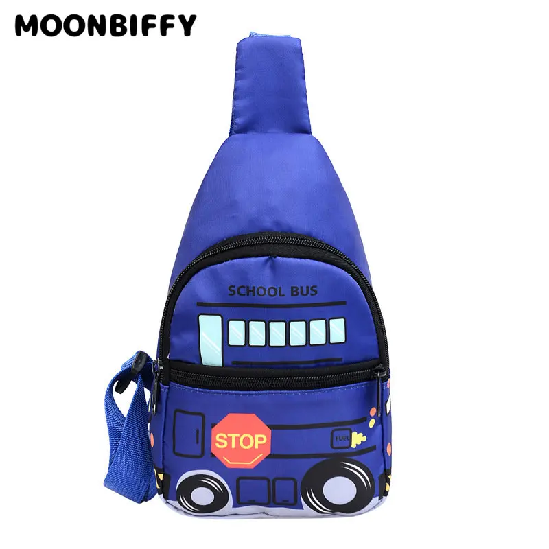 

Lovely Cartoon Car ChildrenChest Bag Crossbody Bag for Kids Coin Waist Back Pack Kids Travel Small Purse Handbags Phone Pouch