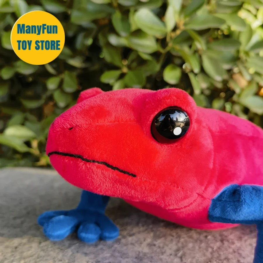 Oophaga Pumilio High Fidelity Poison Dart Frog Plushie Poison Arrow Frog Plush Toys Lifelike Animals Simulation Stuffed Doll Toy 4