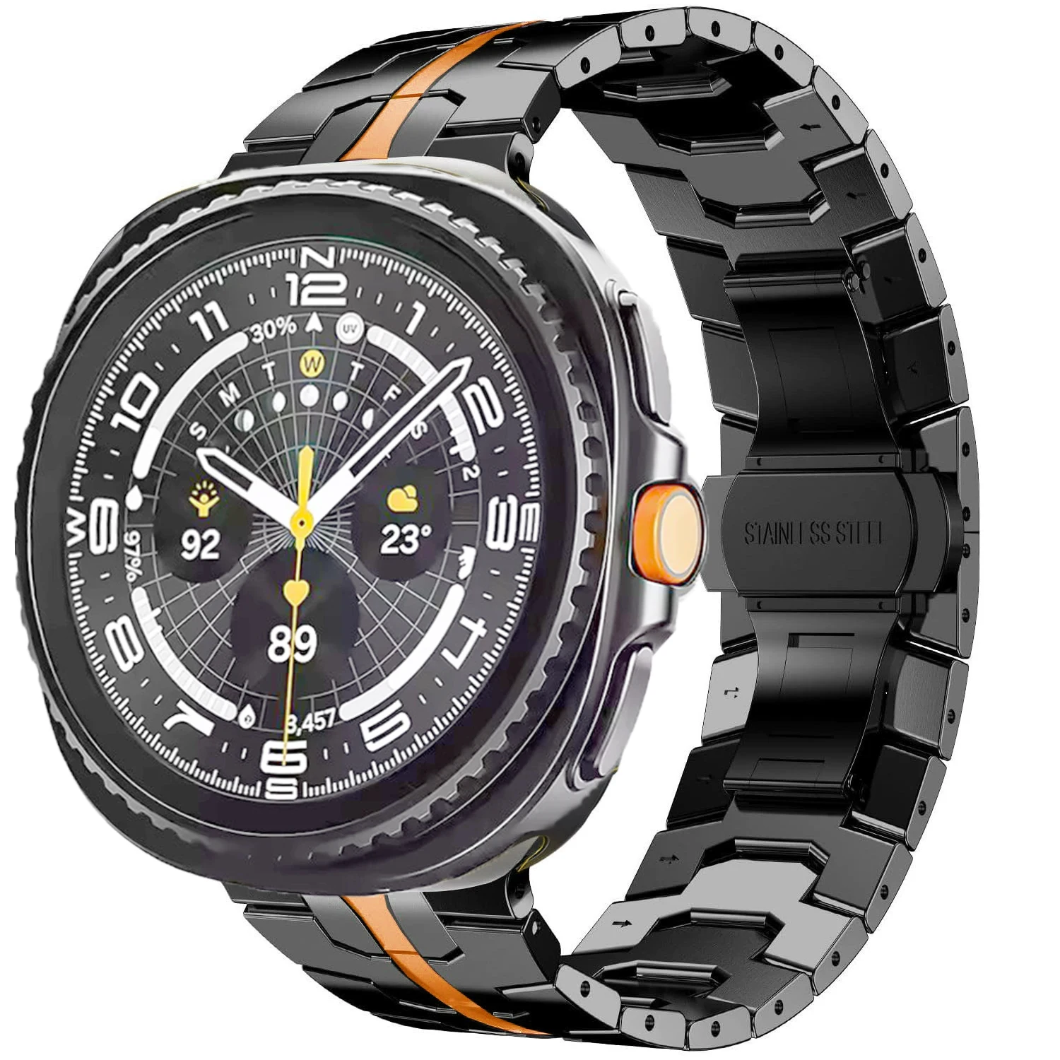 Luxury Titanium Stainless Steel Bracelet Strap