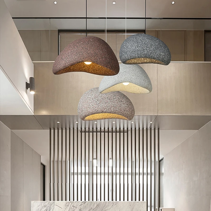 

Nordic Minimalist Wabi-sabi Led Pendant Lamp For Living Room bedroom Home Deco Chandelier Light Bar Loft Retro hanging lamps