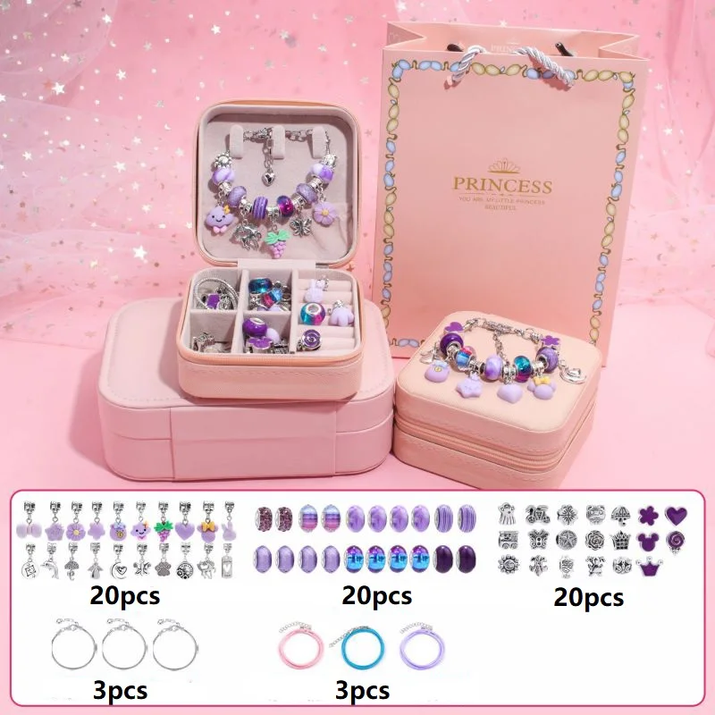 67PCS Bracelet Making Kit for Girls Charm Bracelets Kit Beads