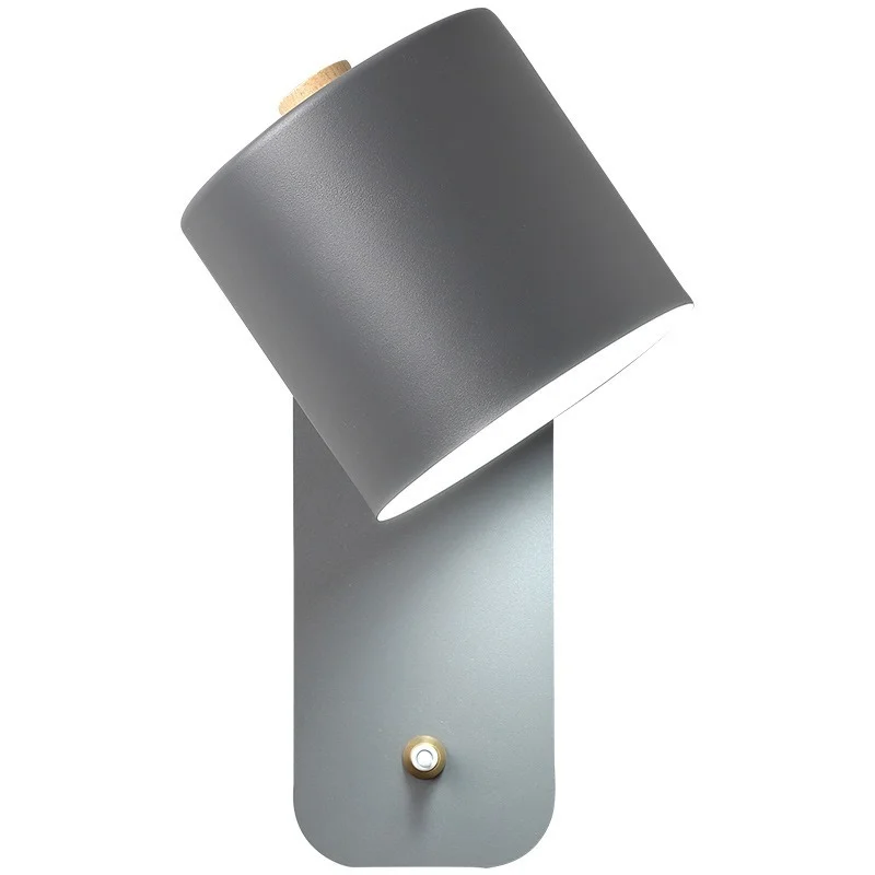Nordic Wall Lamp Indoor Interior Lighting Sconce Fixture for Living Bedroom Bed Lamps Home LED with Switch Corridor