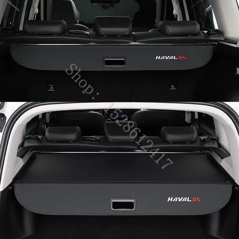 For Haval Dargo 2021 2022~2024 Car Rear Trunk Privacy Curtain Security Shield Cargo Cover Waterproof Interior Accessories