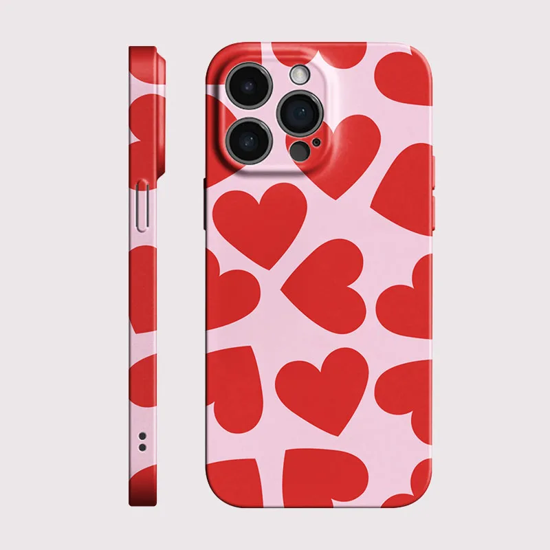 Charming Love Heart Shockproof Phone Case Cover