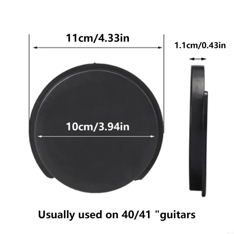 R7UE Acoustic Guitar Soundhole Cover Soundhole Muter Soft Silicone Sound Hole Cover