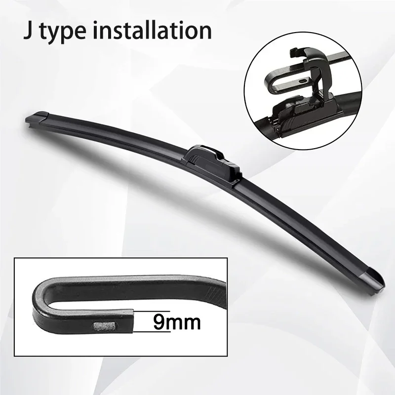 For BMW Z4 E89  2009-2017 Car Windshield Wiper U-type Soft Rubber Frameless Bracketless Car Wipers 22"+20" 2