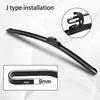 For Volvo S60  2000-2004 Car Windshield Wiper U-type Soft Rubber Frameless Bracketless Car Wipers 24"+21" 2