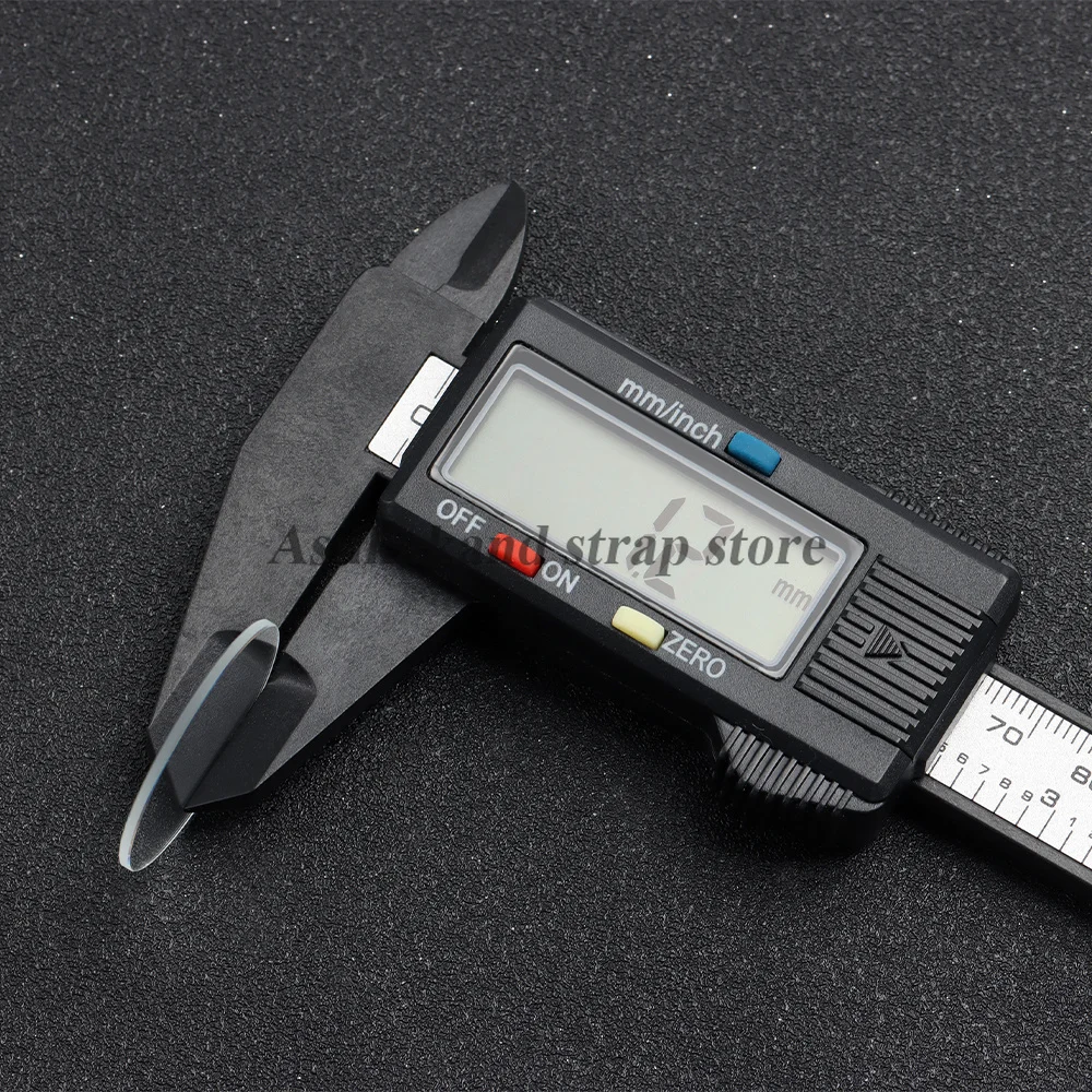 Transparent Round Planar Watch Glass Accessories - 1.2mm Thickness