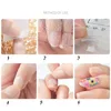 288pcs (12 Sheets)  Double Side Glue Nail Sticker for Press on Nail Adhesive Tabs Waterproof Breathable Glue Tabs Transparent 4