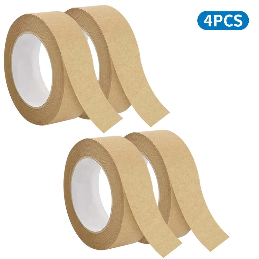 2/4개 아카이브용 고품질 크라프트 종이 테이프, 방수 필기 가능 포장 테이프, 사무용 18M(30mm, 60mm)