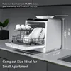 Hermitlux Countertop Dishwasher, 5 Washing Programs Portable Dishwasher With 5-Liter Built-in Water Tank, No Hookup Needed 2