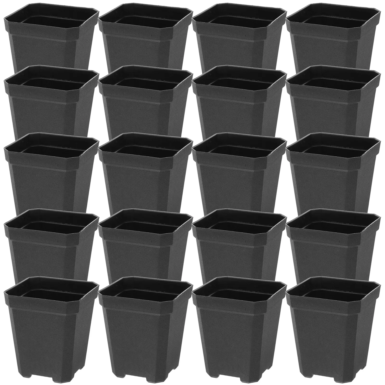 

20Pcs Plastic Seedling Pots Flower Growing Pots Home Succulent Nursery Pots Containers