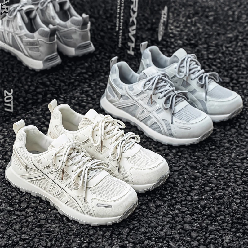 Men's Wide Toe Breathable Casual Sports Shoes - Autumn Collection, Comfortable & Non-Slip