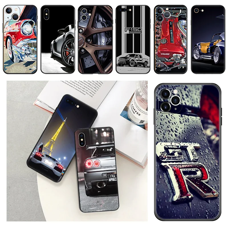Custodie Per Telefoni Per Iphone 15Pro Xs Max 11 12 13 14 Pro 7 8 15 Plus Mini Se X Xr Gtr Super Car Camera Cover Protettiva