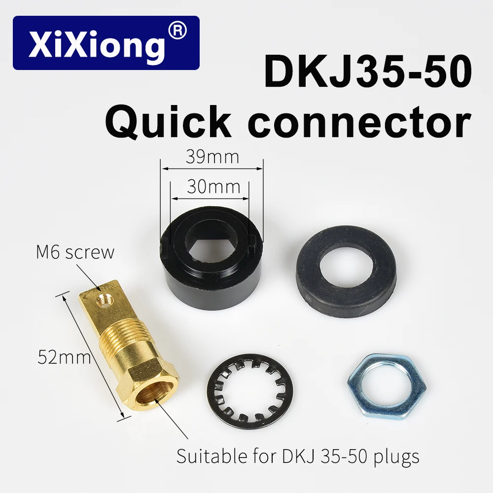 Welding machine quick connector 250/315 plug male/female DKJ35-50 52mm rear panel special socket tig welding accessories