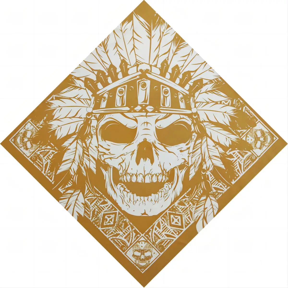 Skull Bandana Square Scarf Hip Hop Cotton Headband Gifts Women/Men/Boys/Girls cycling bandana bandana headscarf cotton bandana camouflage bandana motorcycle bandana multifunctional bandana bandana neck cover