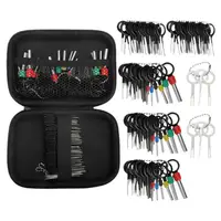 100Pcs Car Terminal Removal Repair Tools Electrical Wiring Crimp Connector Pin Extractor Kit Keys Automotive Plug Pullers 1