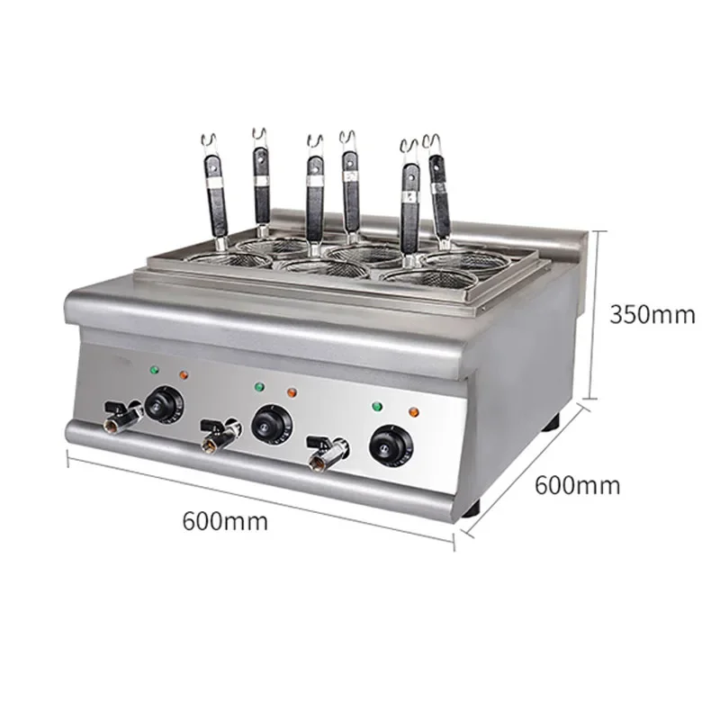 6-hole Noodle Cooking Stove Commercial Hot Spicy Noodle Machine Spicy  Electric Heating Noodle Stove 5