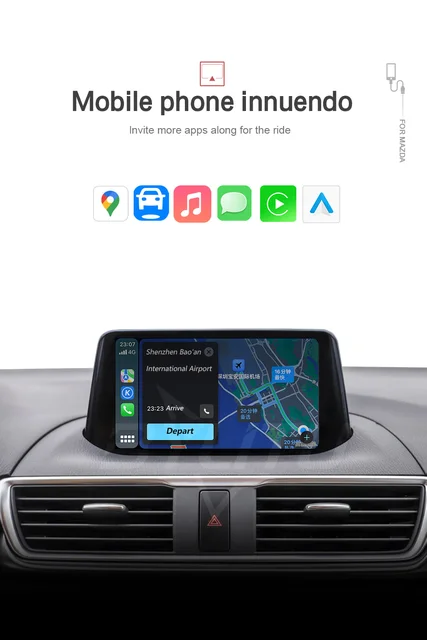 Mobil Carplay dan Android Auto Kabel USB TK78-66-9U0C Carplay Kabel untuk  Mazda 2 Mazda 3 Mazda 6 CX-3 CX-5 MX5 - AliExpress