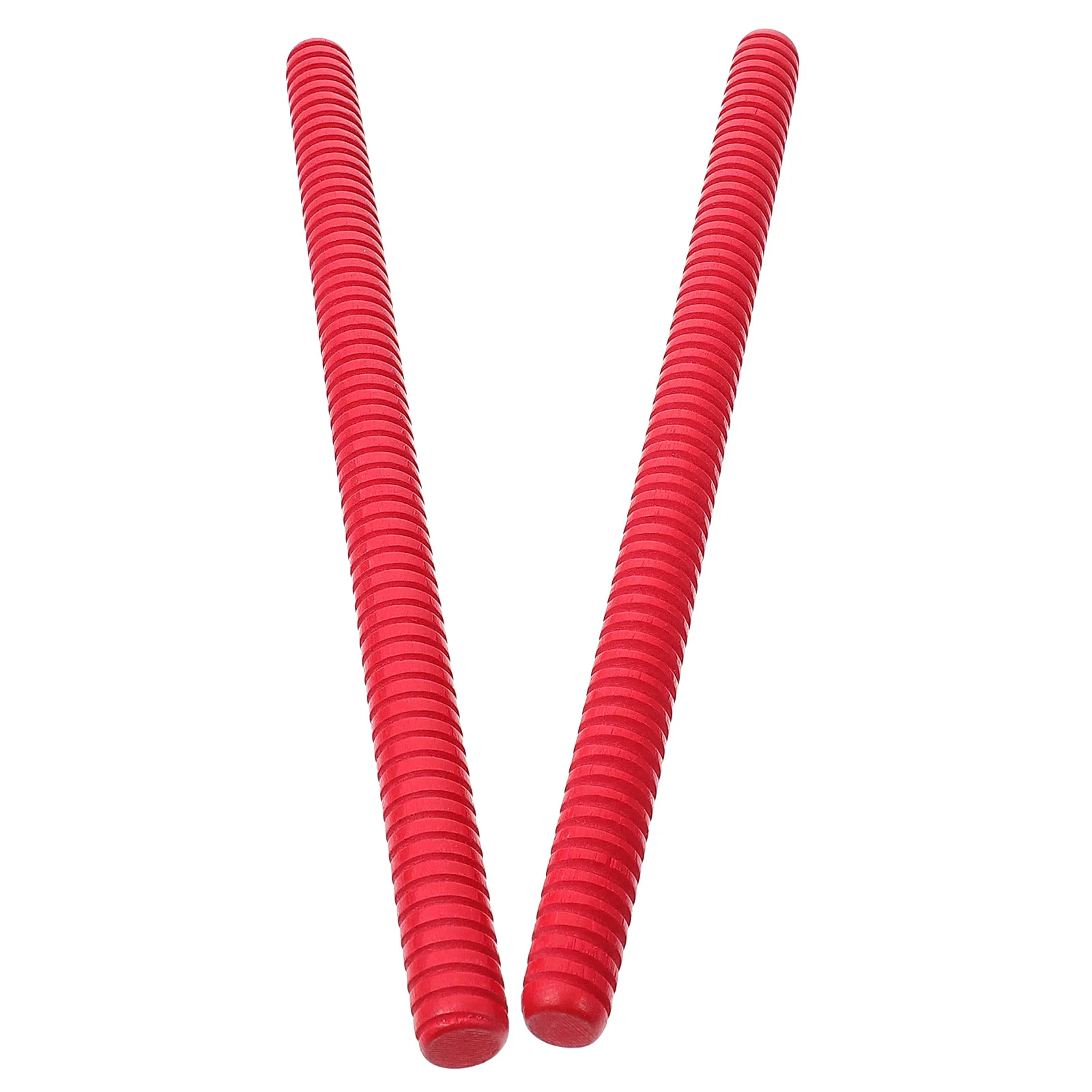 

2Pcs Early Education Rhythm Sticks Classical Wood Claves Percussion Instruments (Red)
