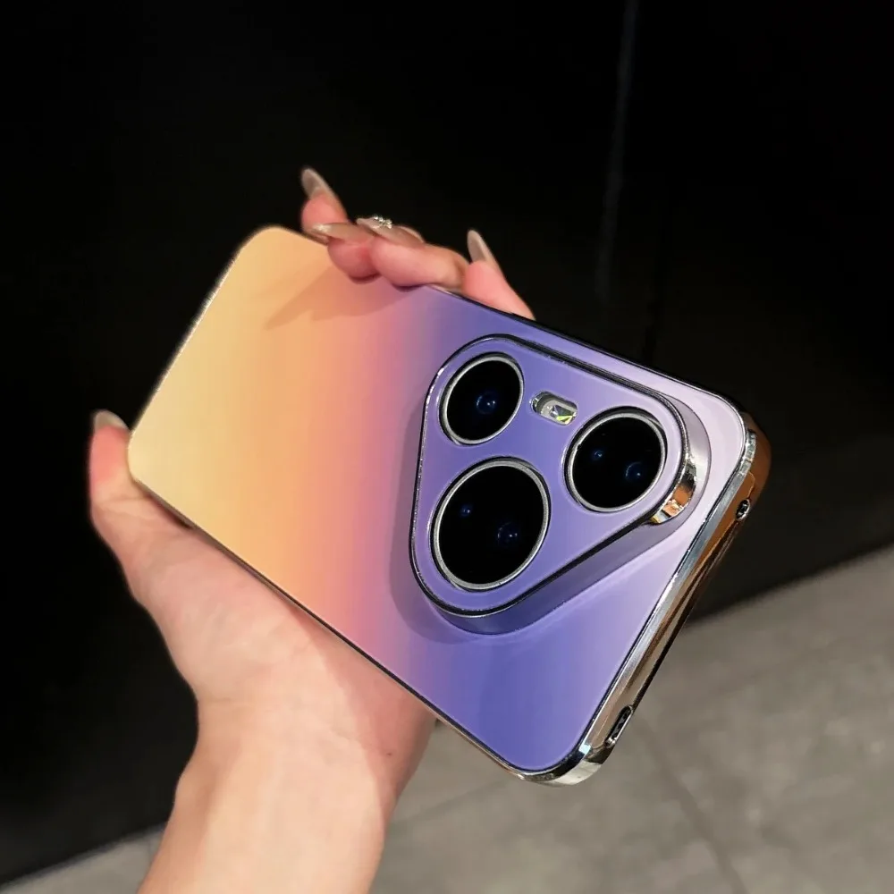 Matte Gradient Plating AG Shock Absorption Case with Instant Color Change