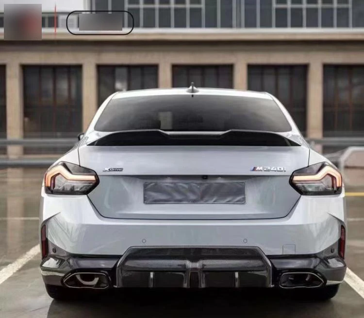 MP 스타일 탄소 섬유 리어 범퍼 립 디퓨저, 2 시리즈 G42 M240I 쿠페 2021-2023