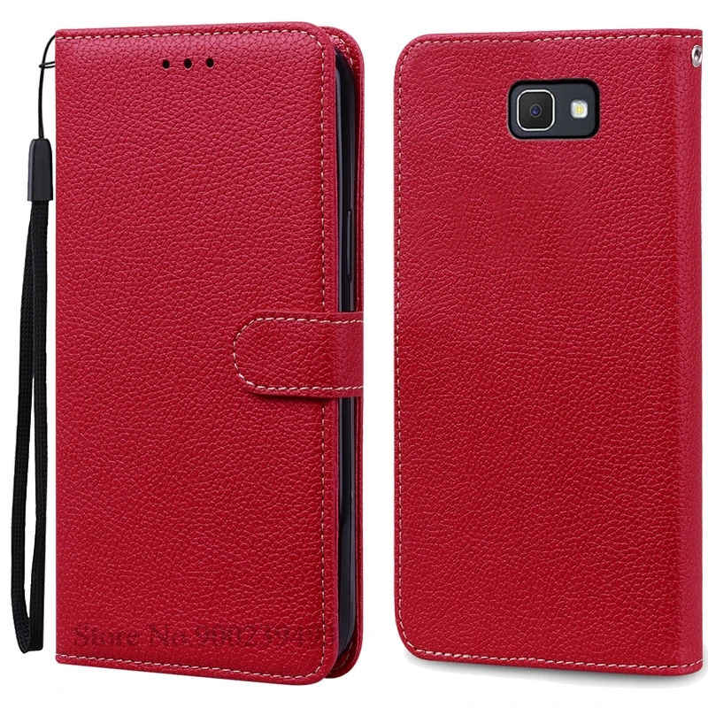 Leather Wallet Flip Cover for Samsung Galaxy J7 Prime